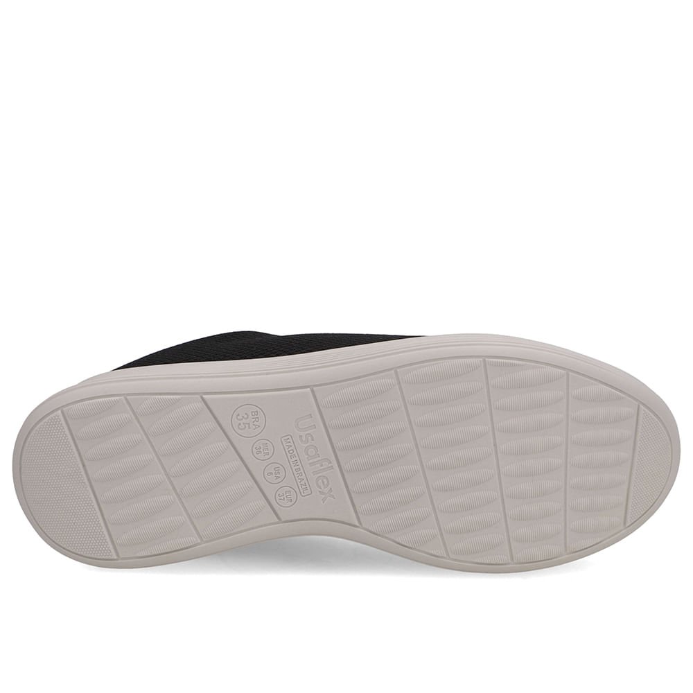 Tênis Tecido Preto Básico Preto 5