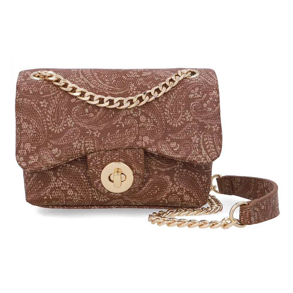 Bolsa Tiracolo Couro Marrom