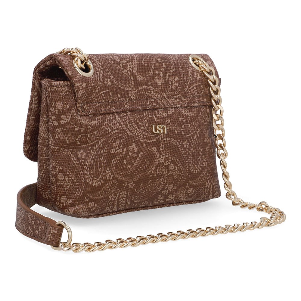 Bolsa Tiracolo Couro Marrom Marrom 2