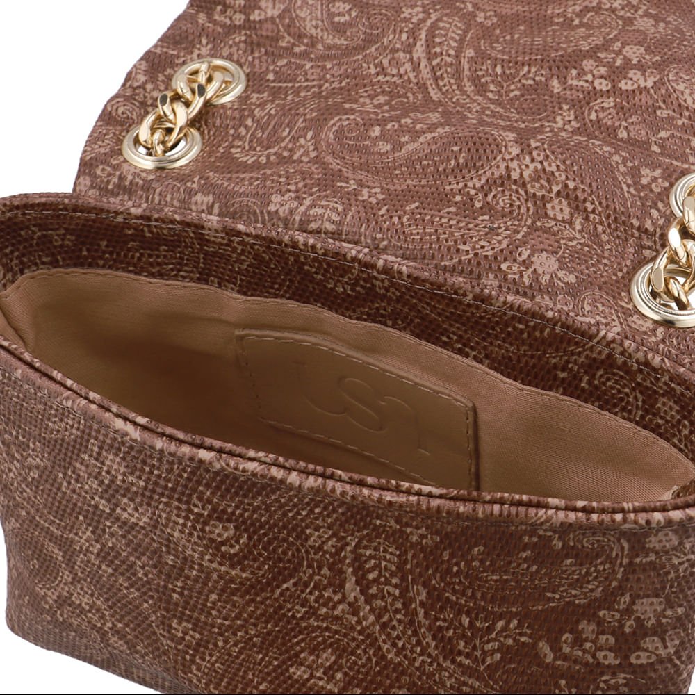 Bolsa Tiracolo Couro Marrom Marrom 3