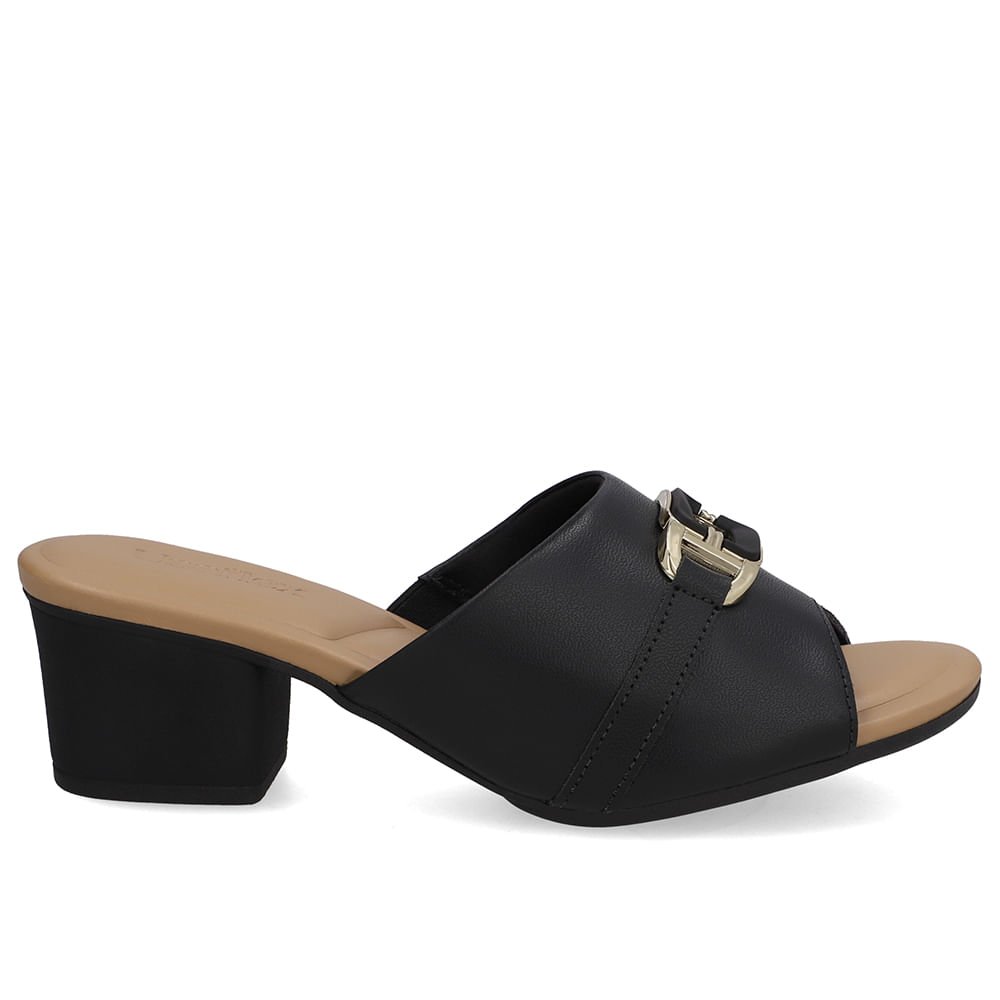 Tamanco Bico Redondo Preto