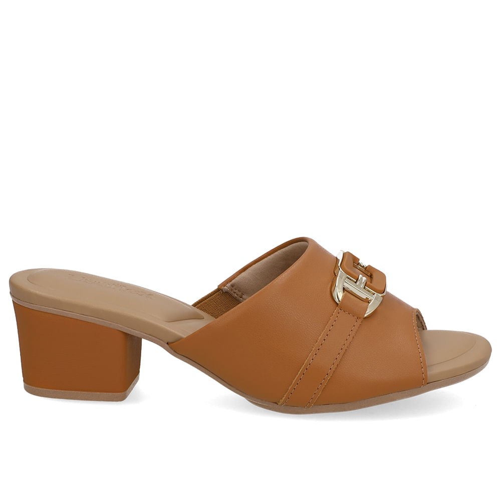 Tamanco Bico Redondo Marrom