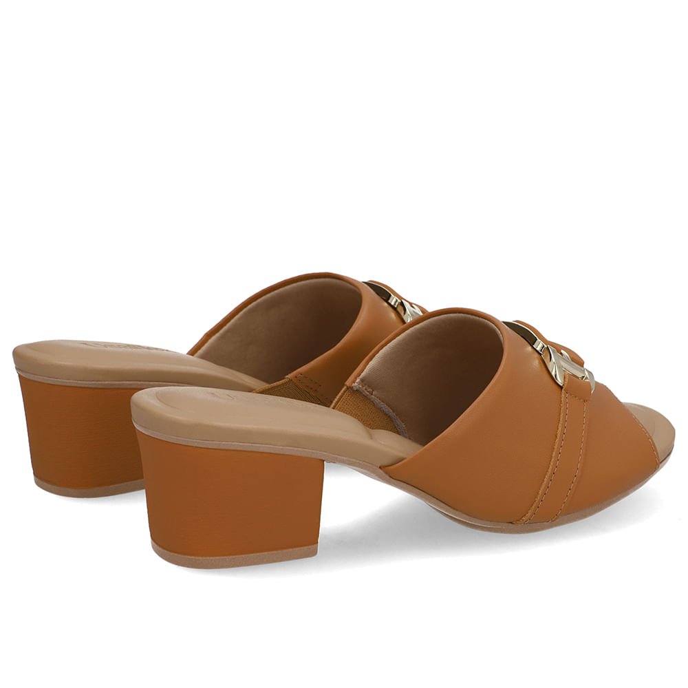 Tamanco Bico Redondo Marrom Marrom 3