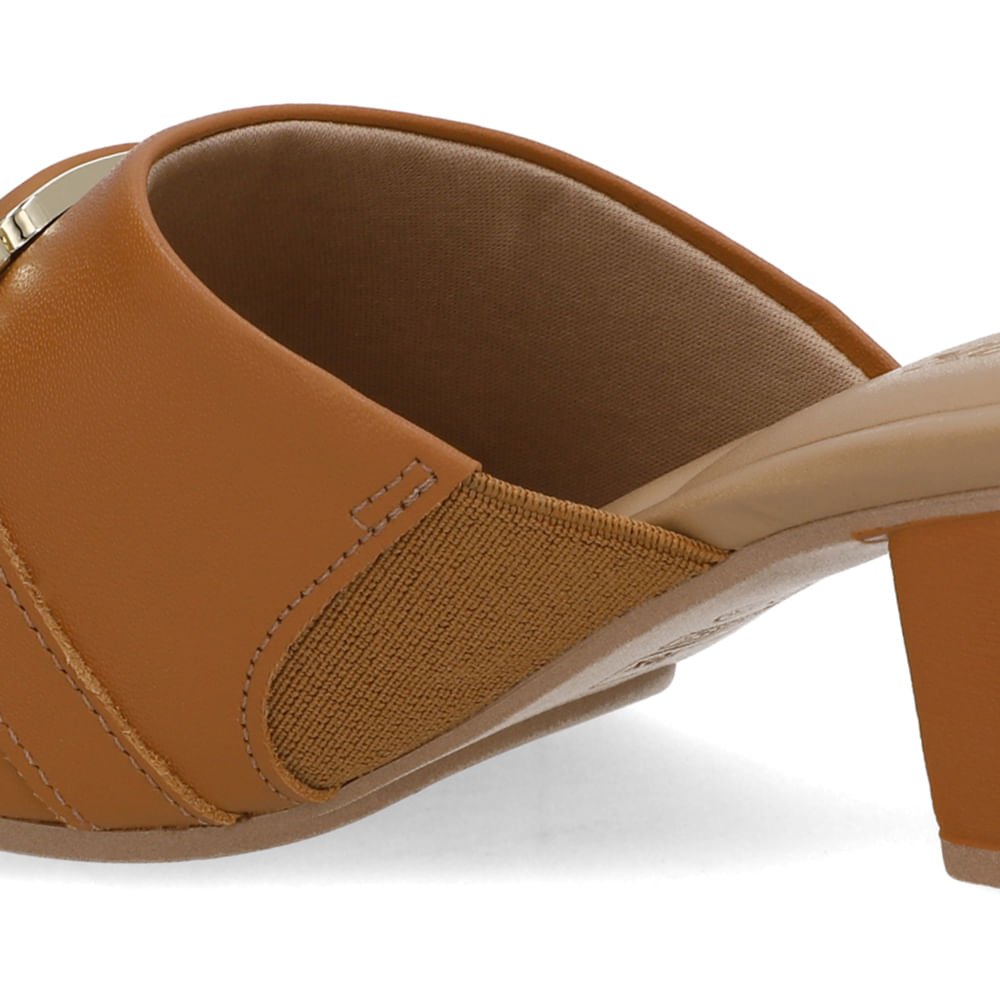 Tamanco Bico Redondo Marrom Marrom 4