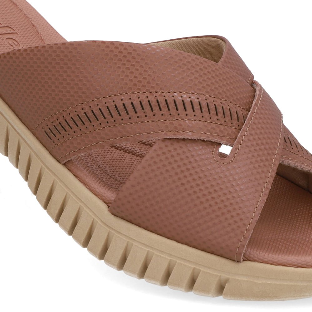 Tamanco Plataforma Couro Rosa Laser Rosa 4