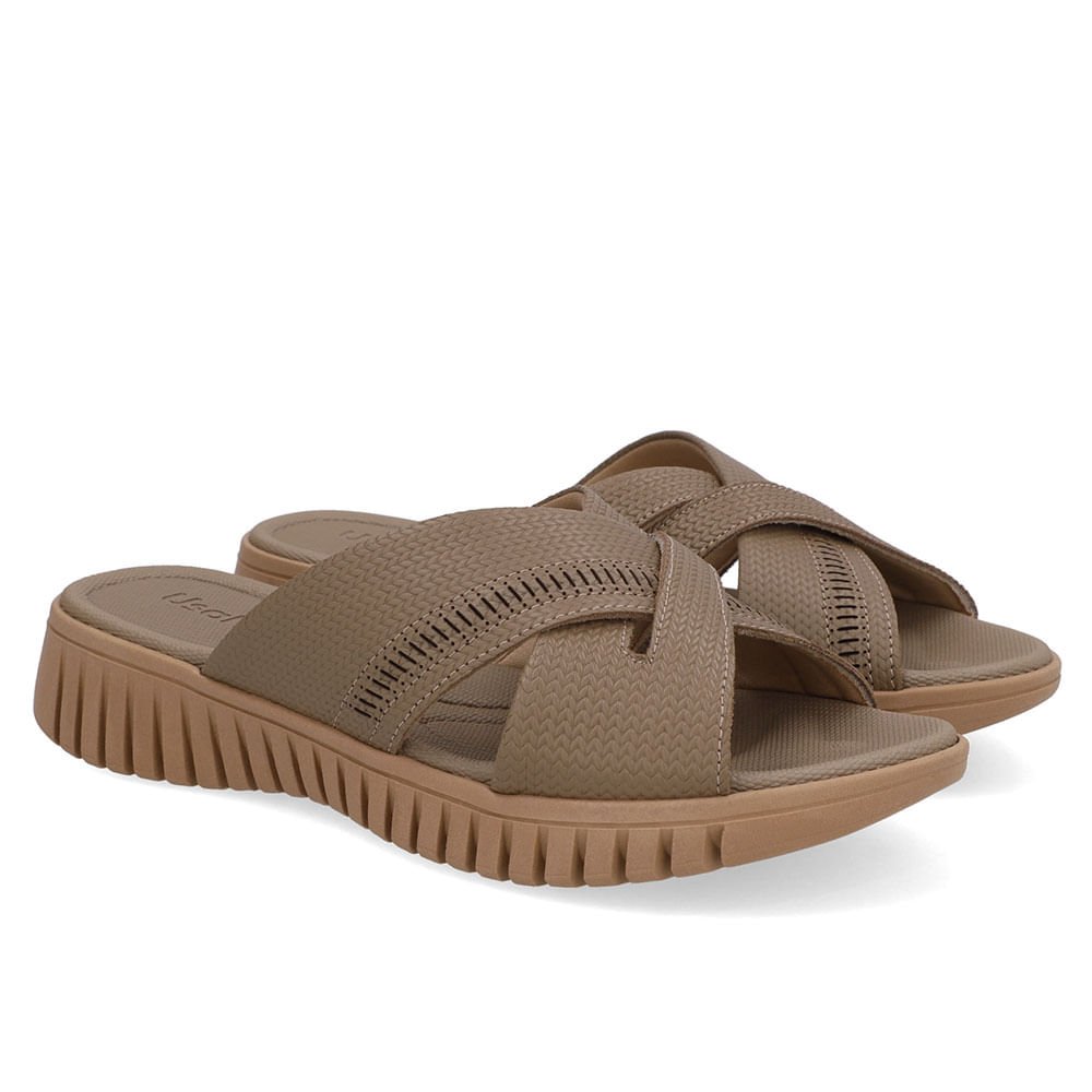 Tamanco Plataforma Couro Marrom Laser Marrom 2