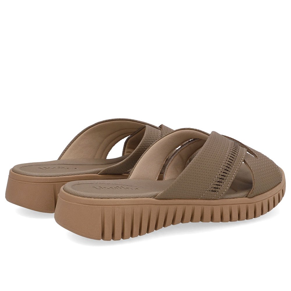 Tamanco Plataforma Couro Marrom Laser Marrom 3