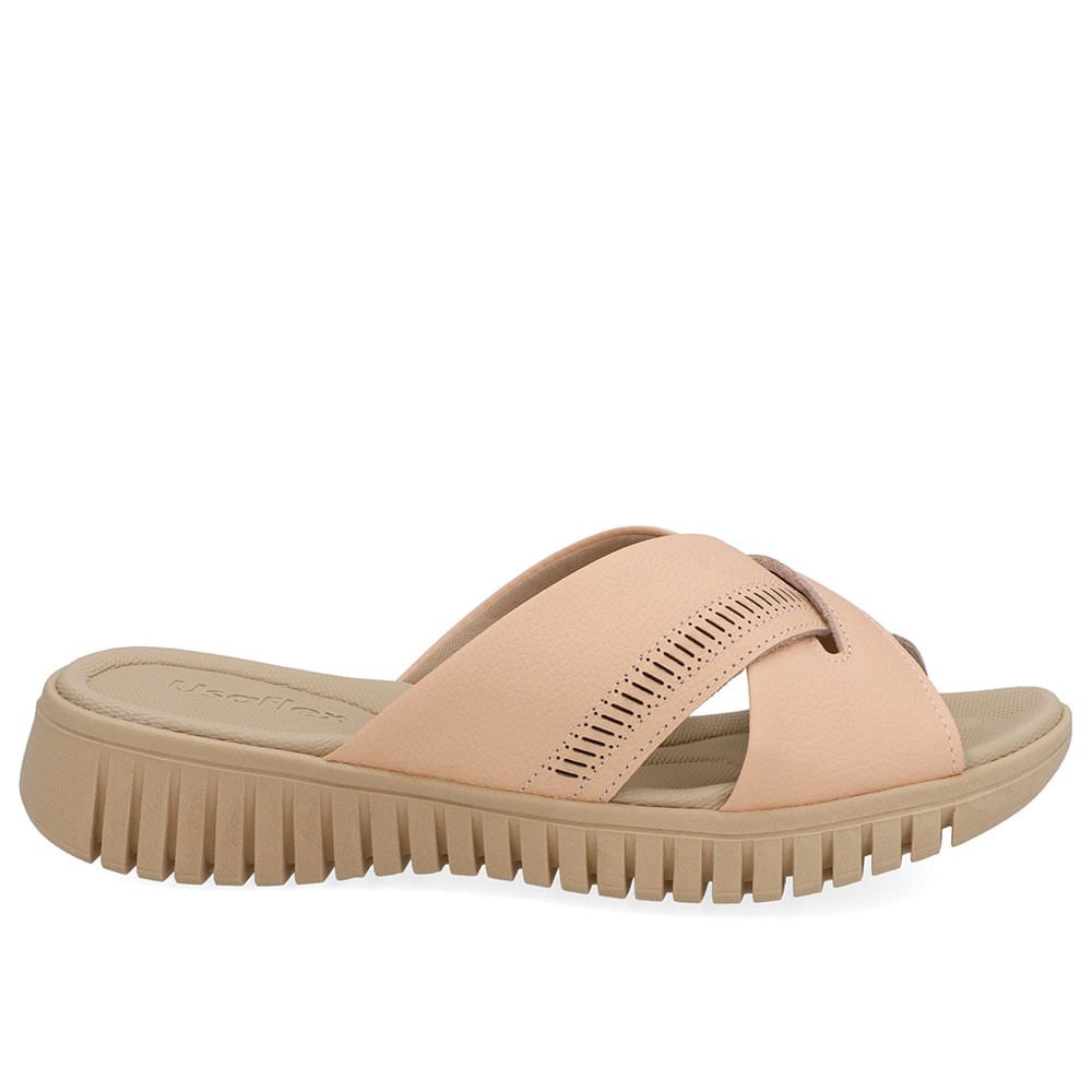 Tamanco Plataforma Couro Laranja Laser