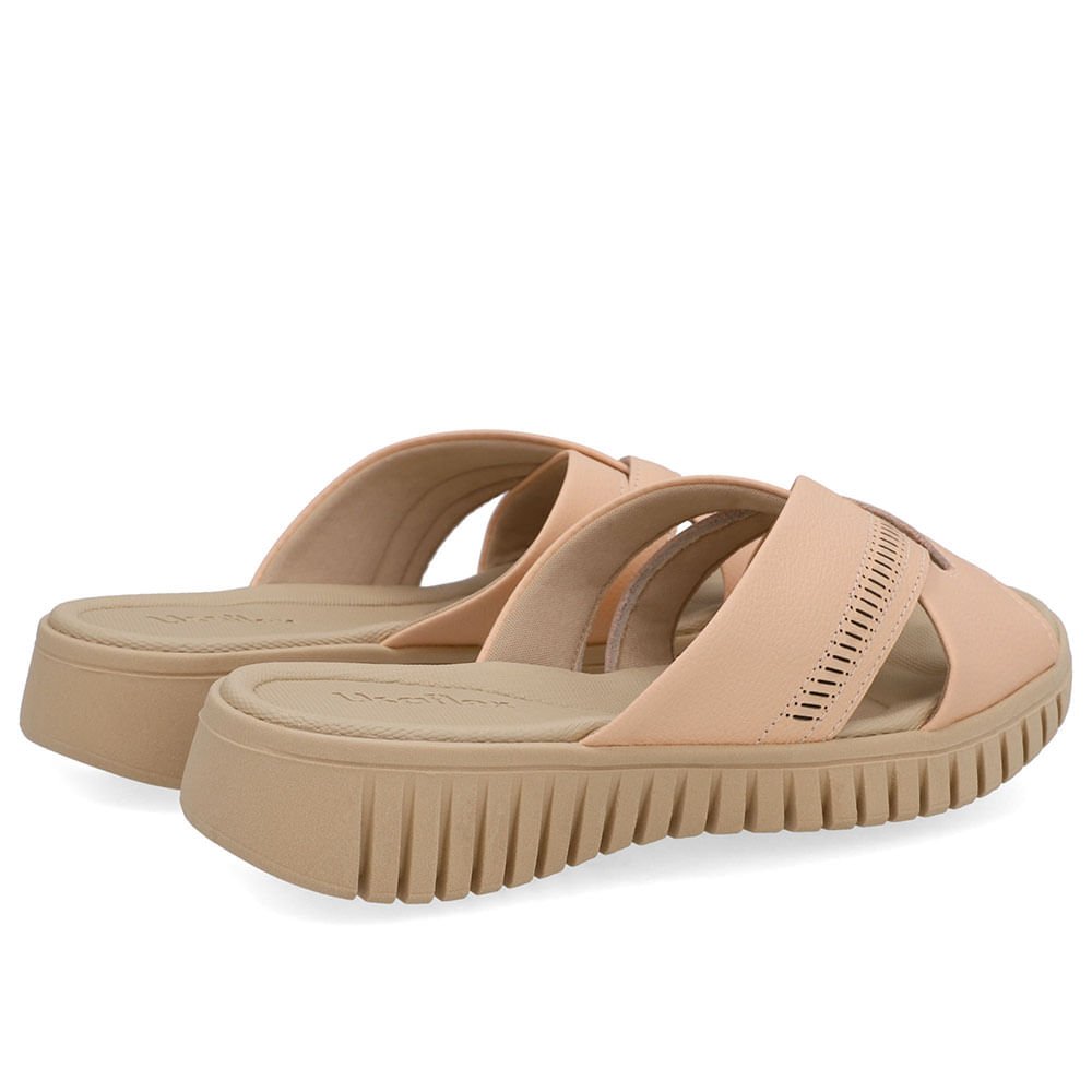 Tamanco Plataforma Couro Laranja Laser Pêssego 3