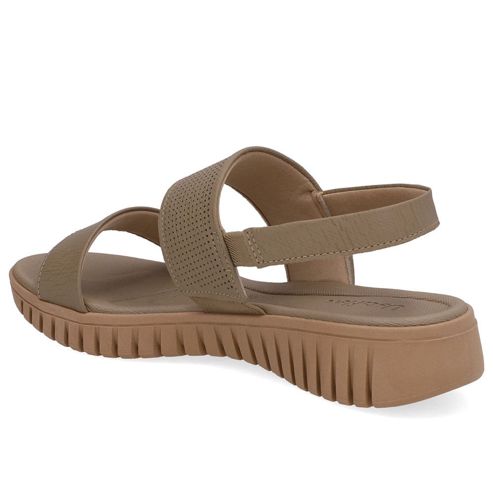 Sandália Plataforma Couro Marrom Laser Marrom 4