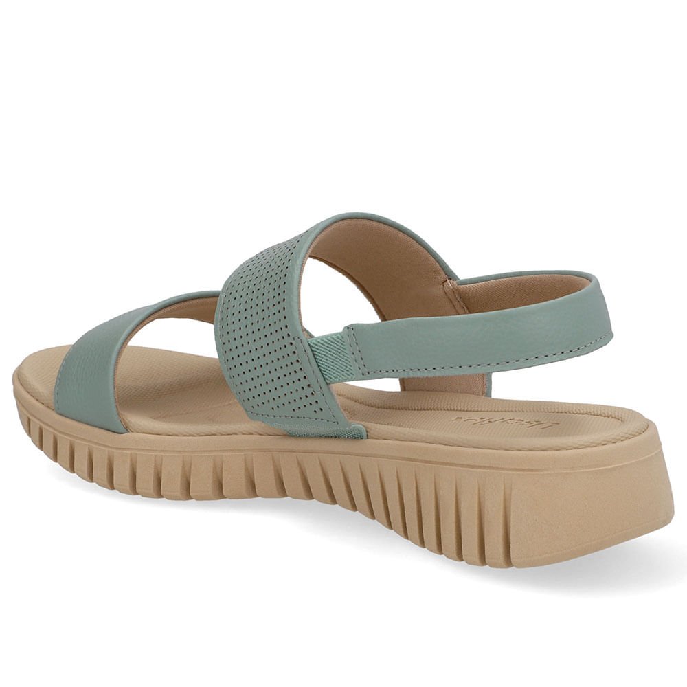 Sandália Plataforma Couro Verde Laser Verde 4