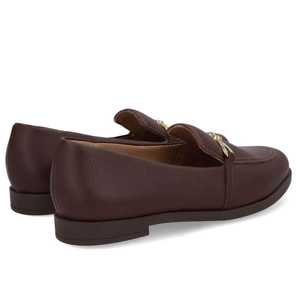 Loafer Couro Marrom Bridão Marrom 3