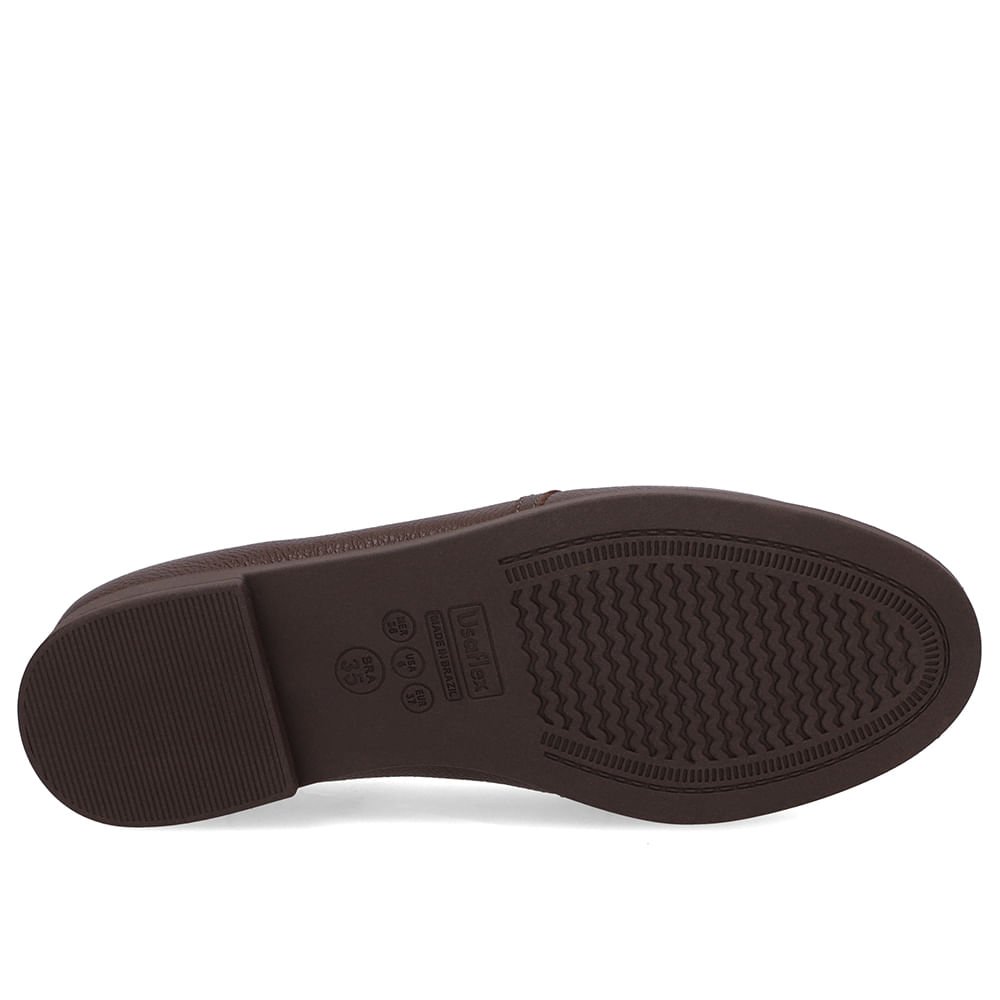 Loafer Couro Marrom Bridão Marrom 5