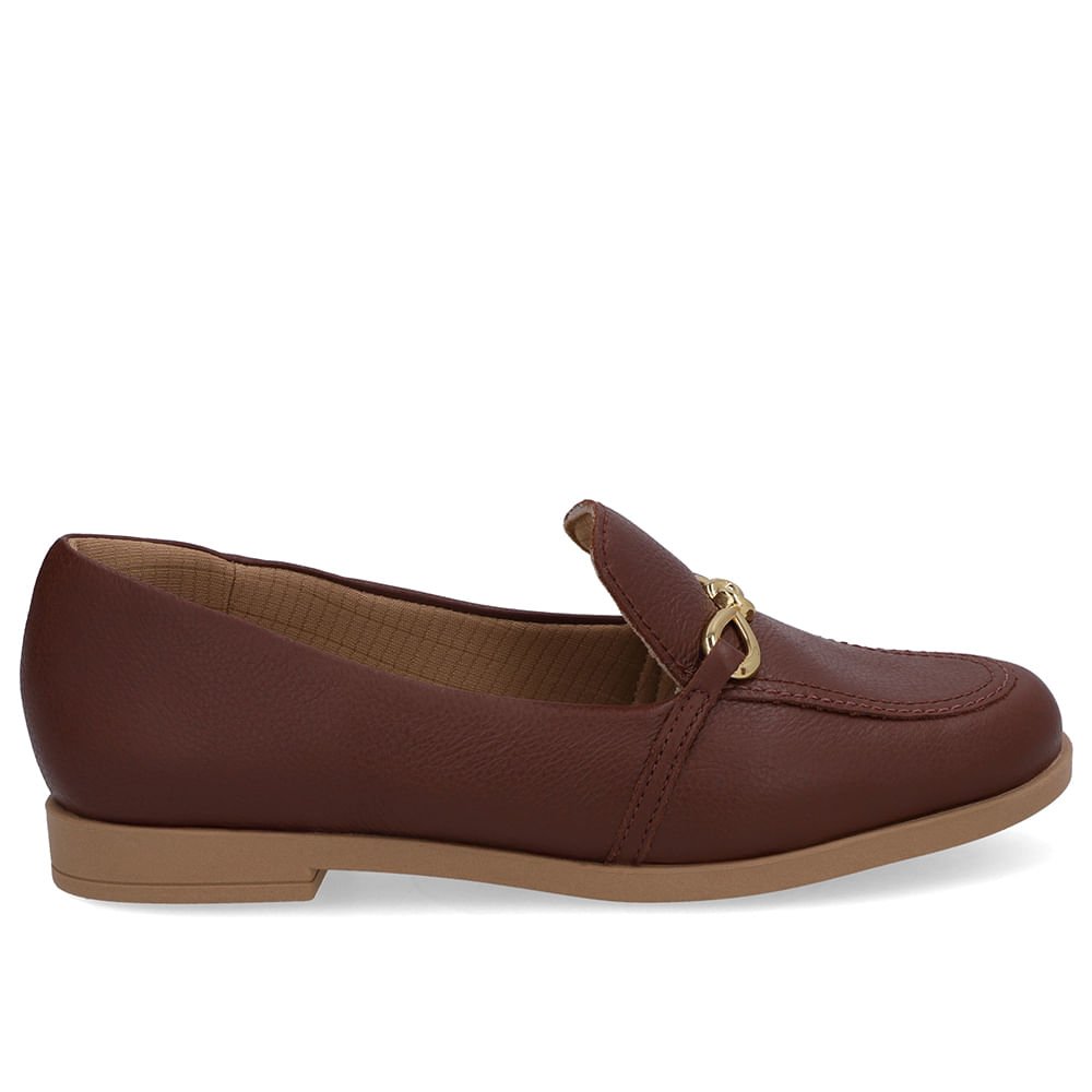 Loafer Couro Vermelho Bridão