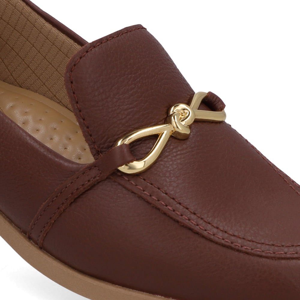 Loafer Couro Vermelho Bridão Vermelho 4