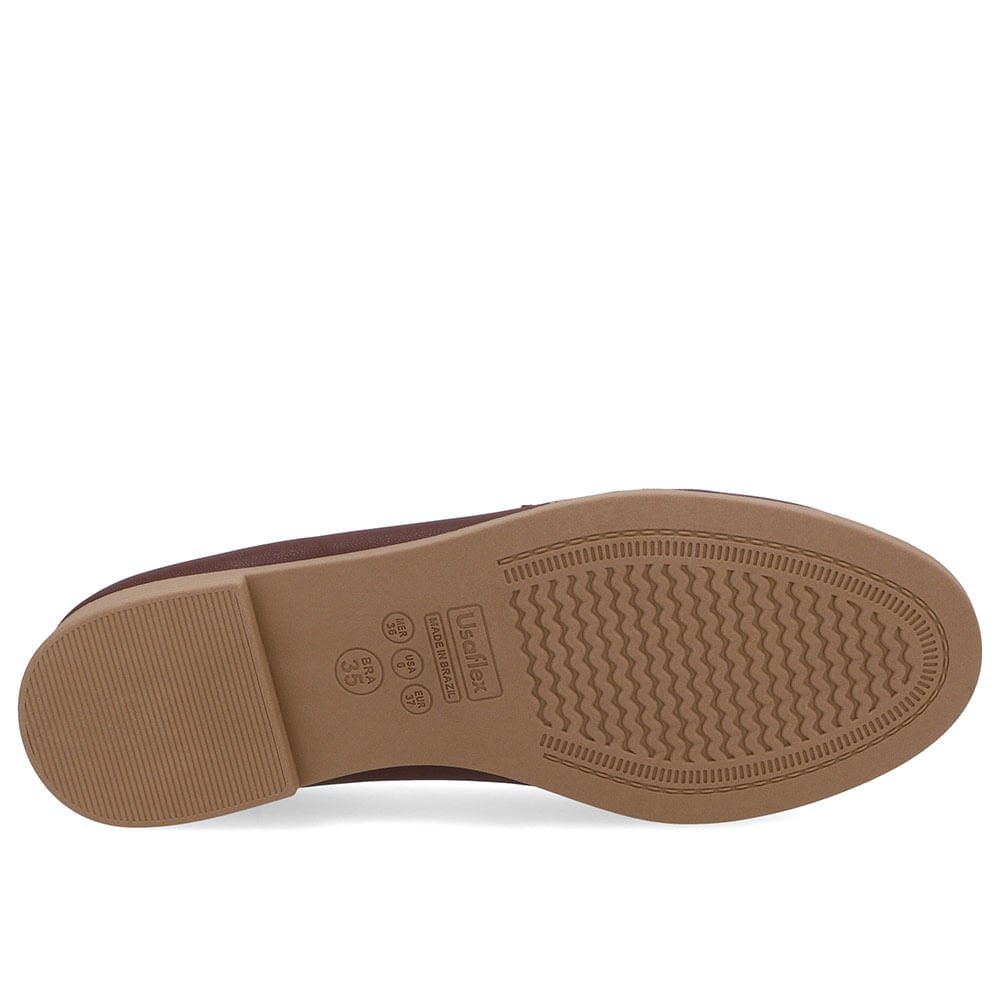 Loafer Couro Vermelho Pesponto Vermelho 5