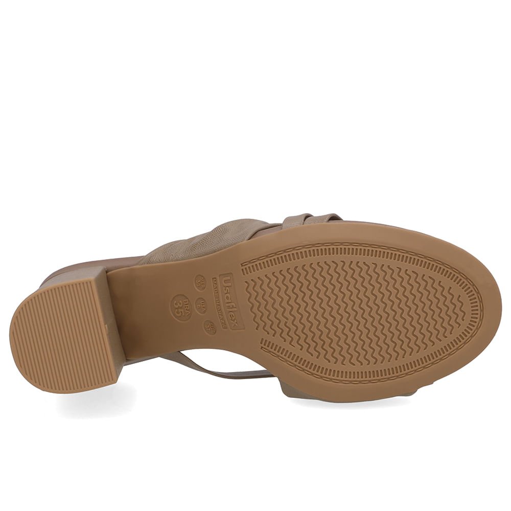 Tamanco Marrom Couro Torcido Marrom 5