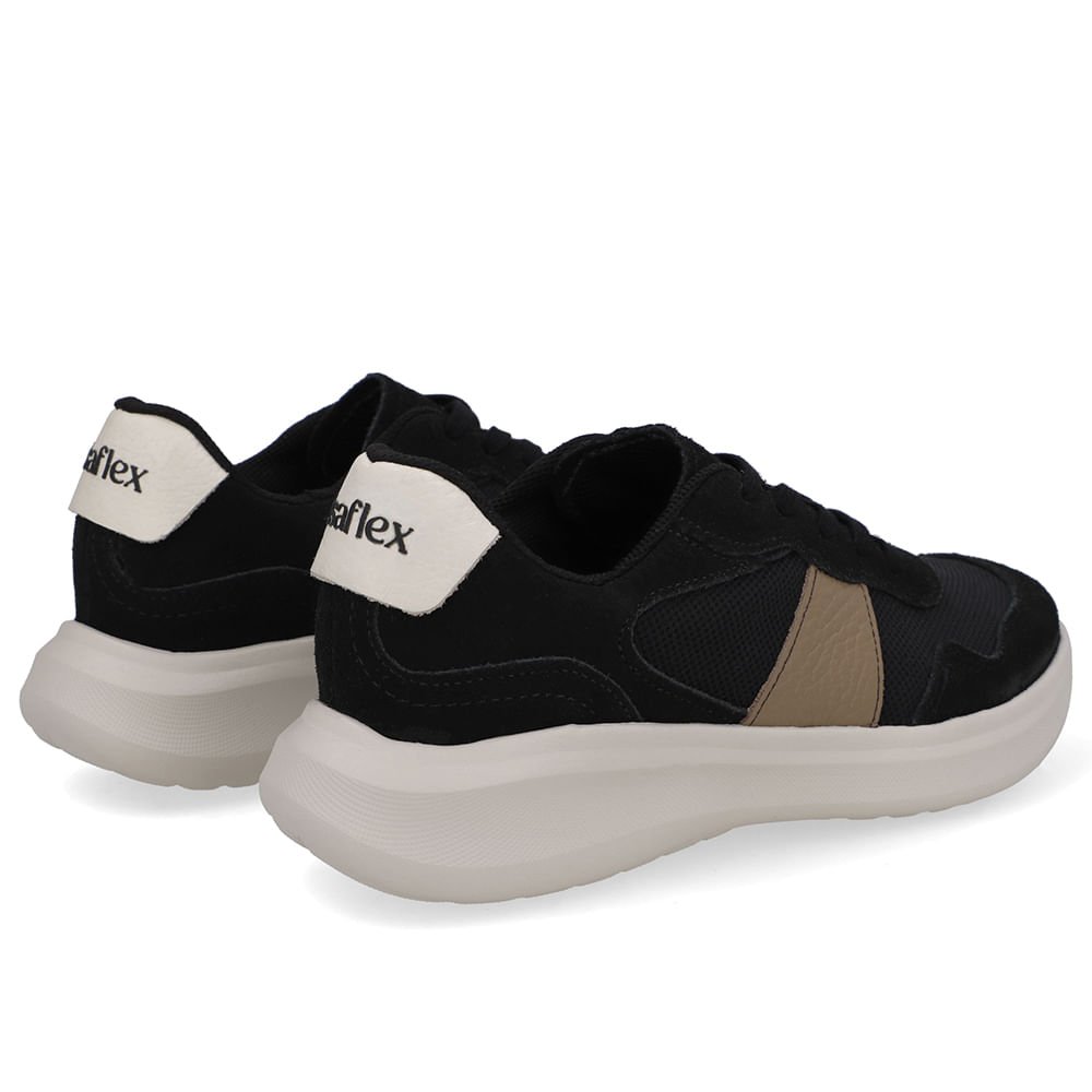 Tênis Tecido Preto Cadarço Preto 3