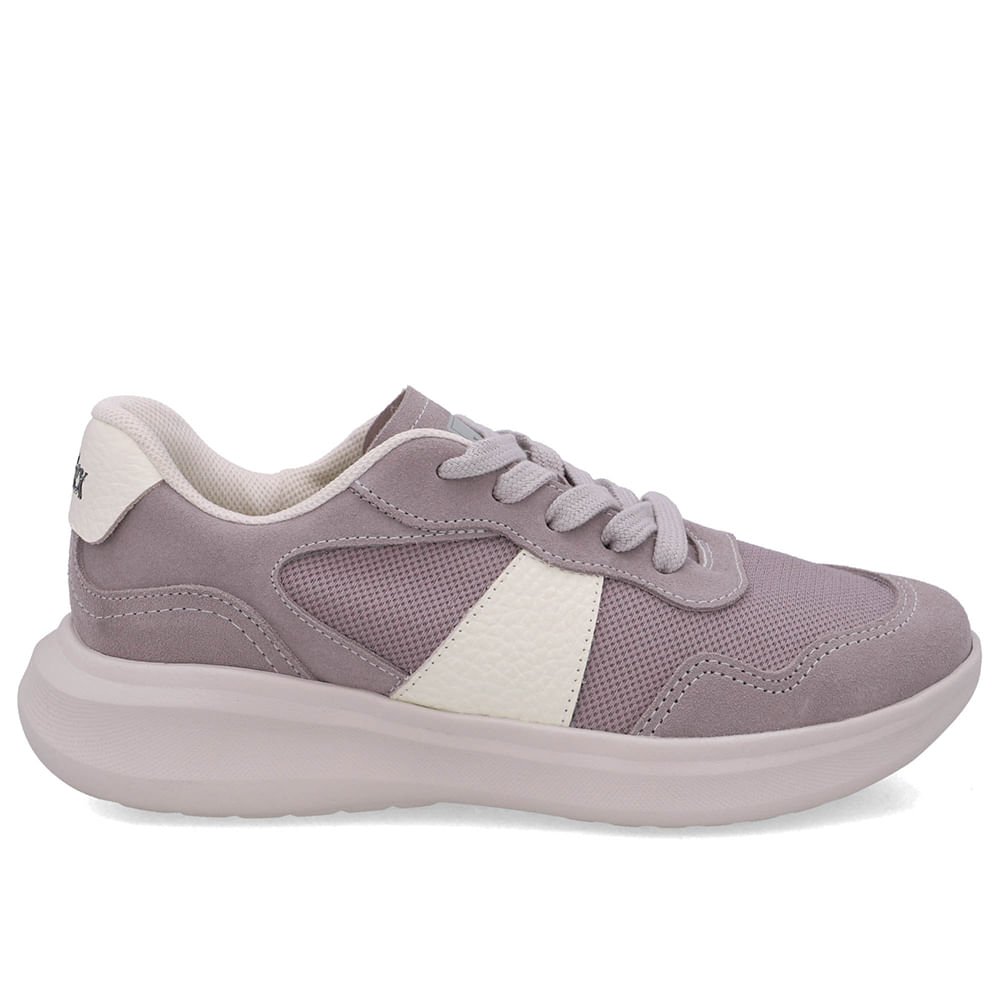 Tênis Tecido Cinza Cadarço