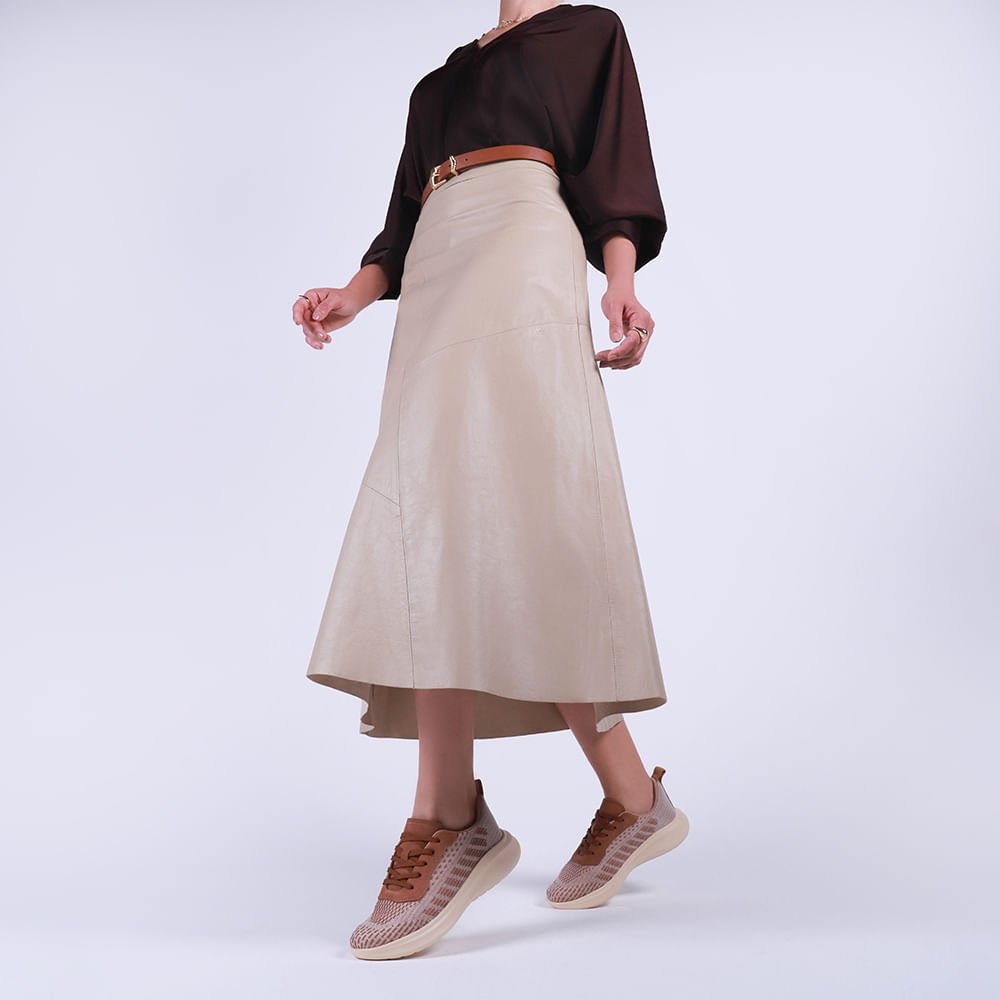 Tênis Tricot Marrom Marrom 4