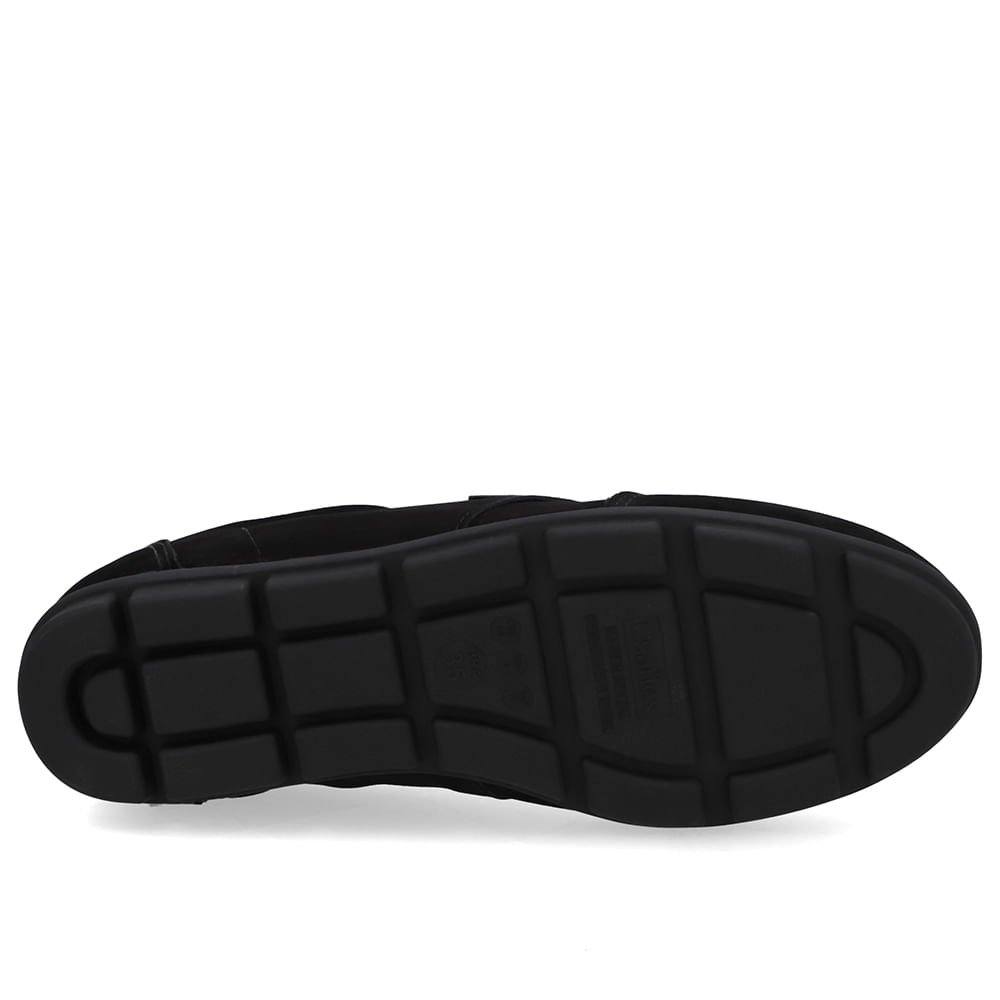 Tênis Couro Preto Recortes Preto 5