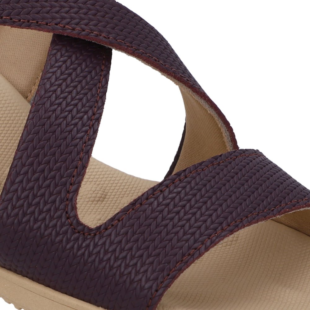 Sandália Plataforma Couro Roxa Roxo 4