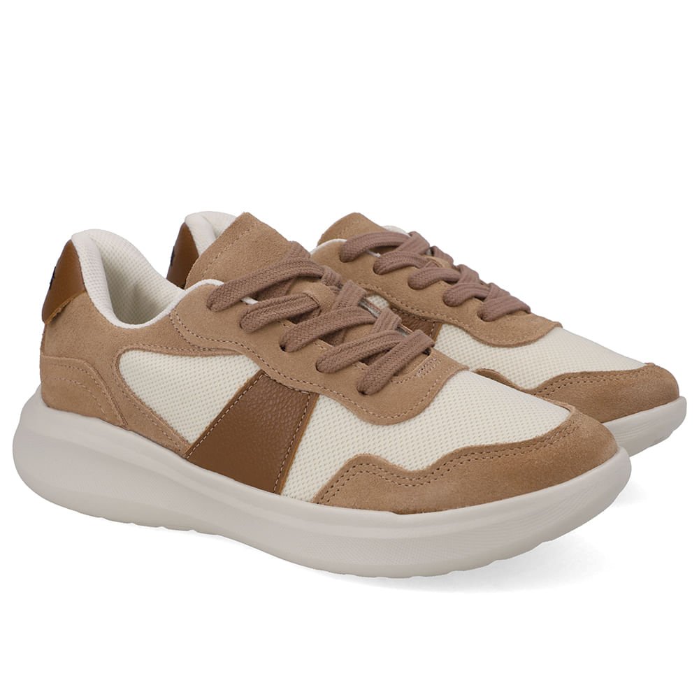 Tênis Tecido Marrom Cadarço Marrom 2