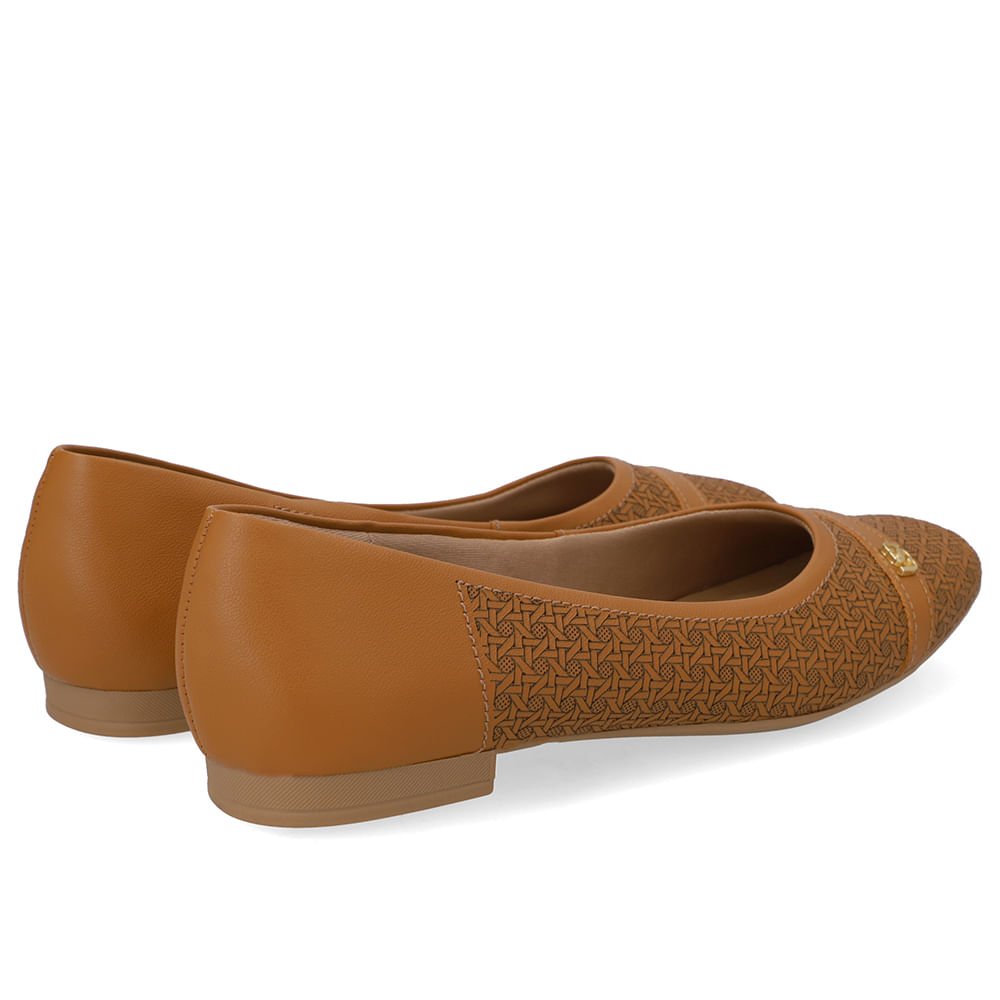 Sapatilha Marrom Couro Laser Marrom 3