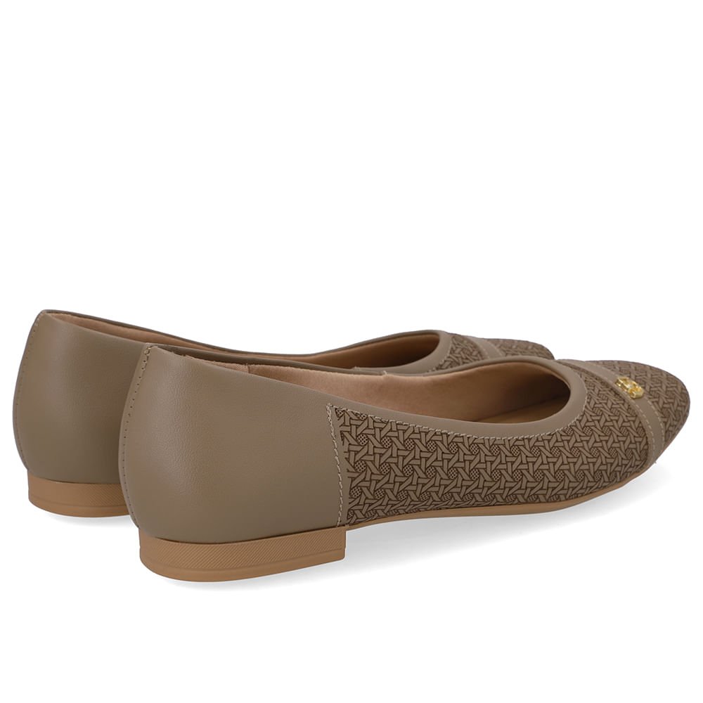 Sapatilha Marrom Couro Laser Marrom 3