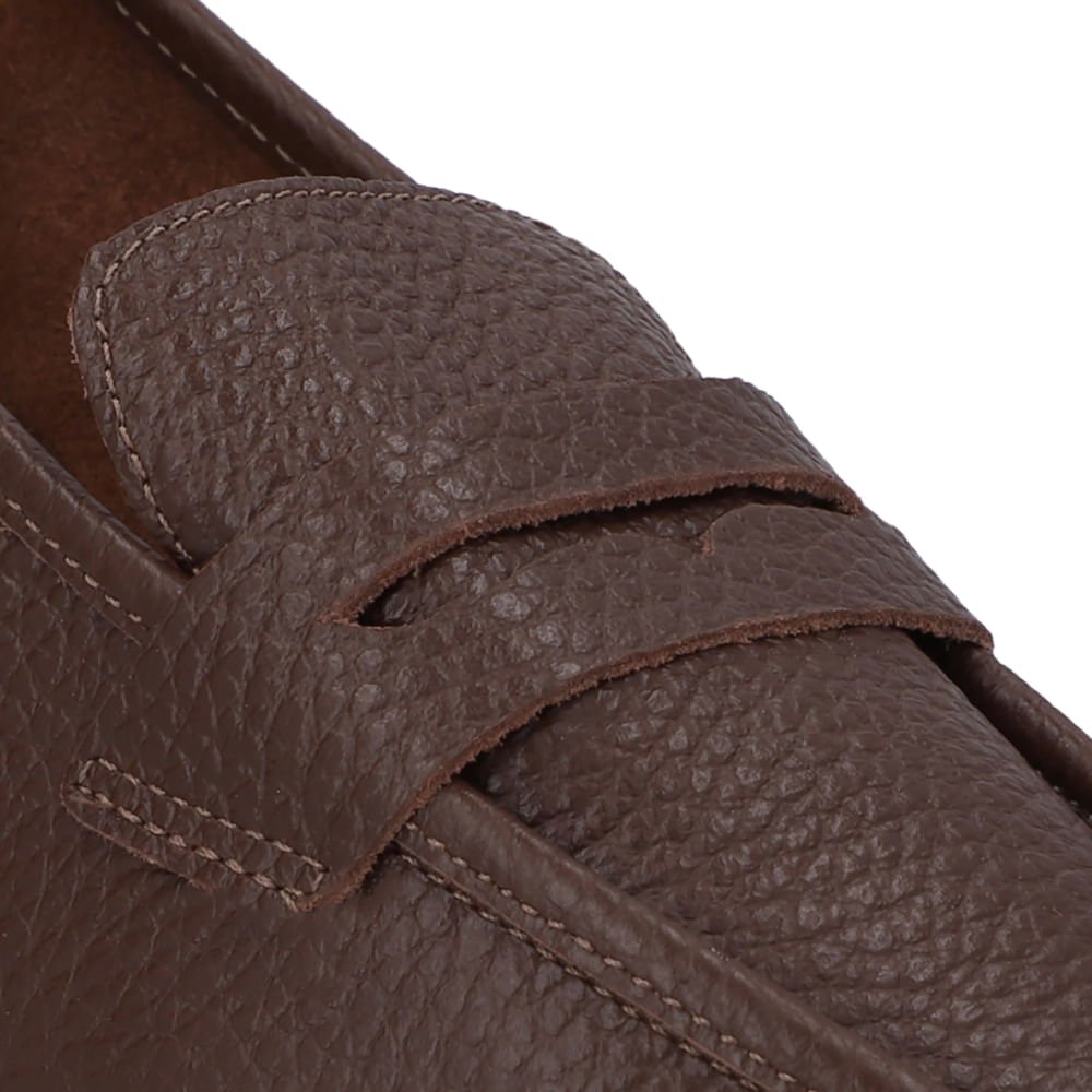 Loafer Couro Marrom Pinhão Básico Marrom 4