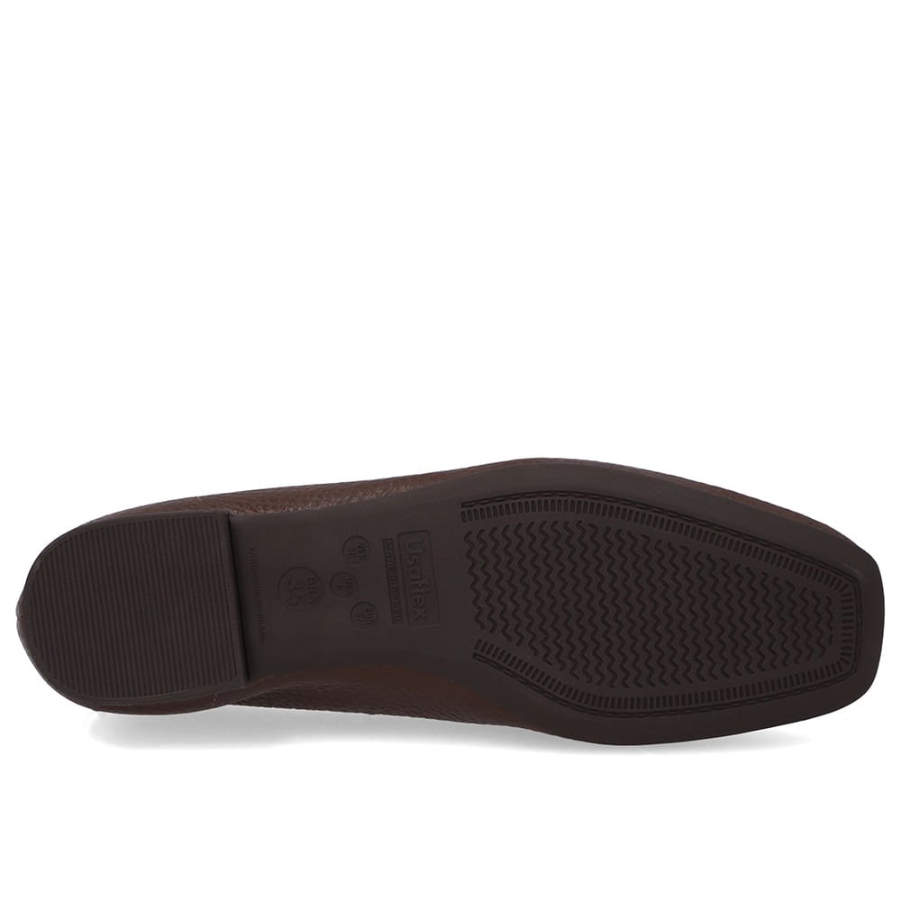 Loafer Couro Marrom Pinhão Básico Marrom 5