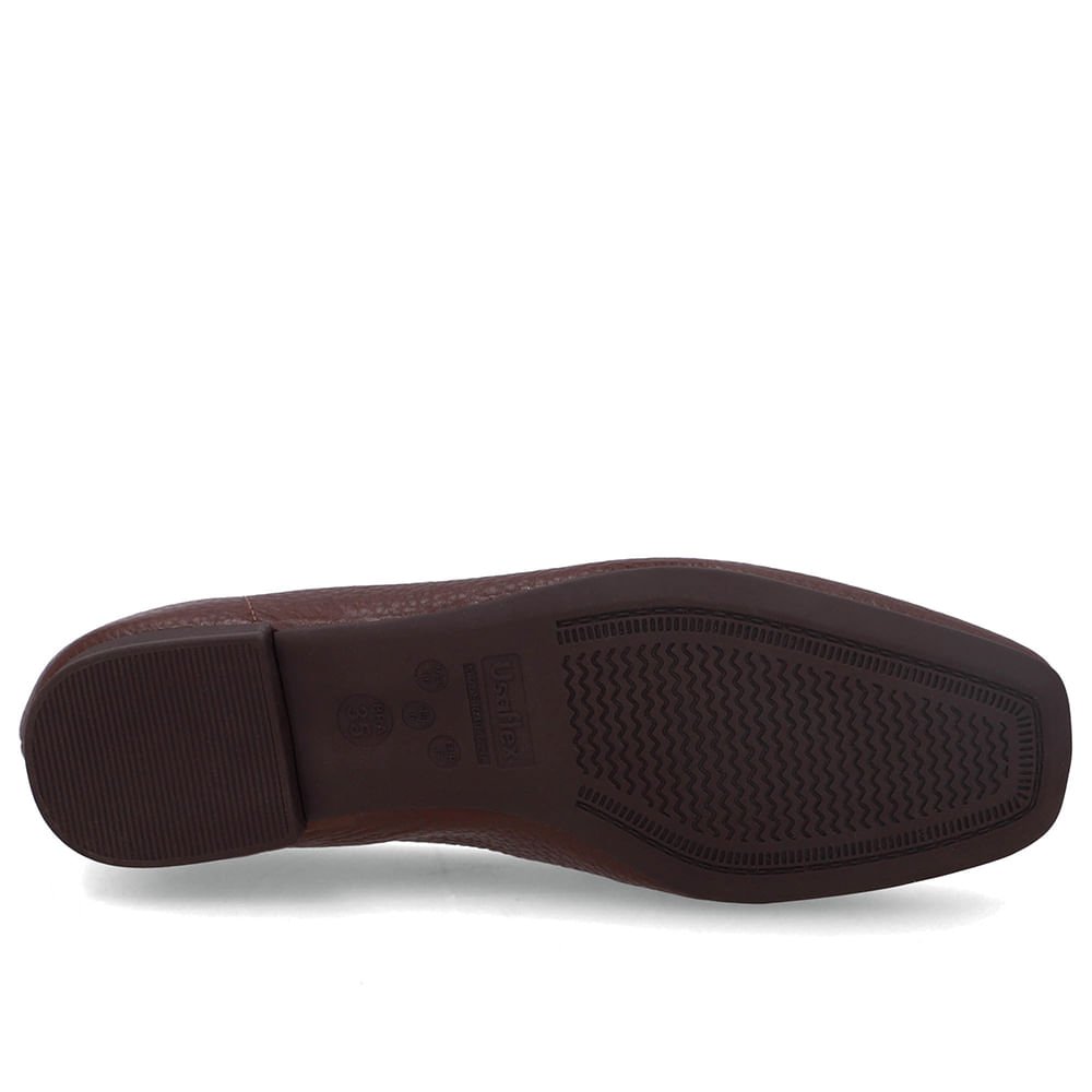 Loafer Couro Marrom Pinhão Recortes Laser Marrom 5