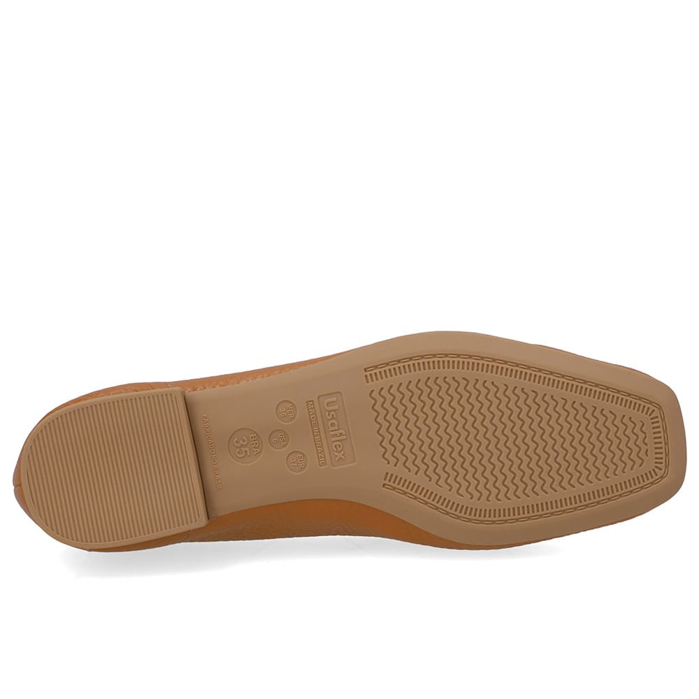 Loafer Couro Marrom Básico Marrom 5