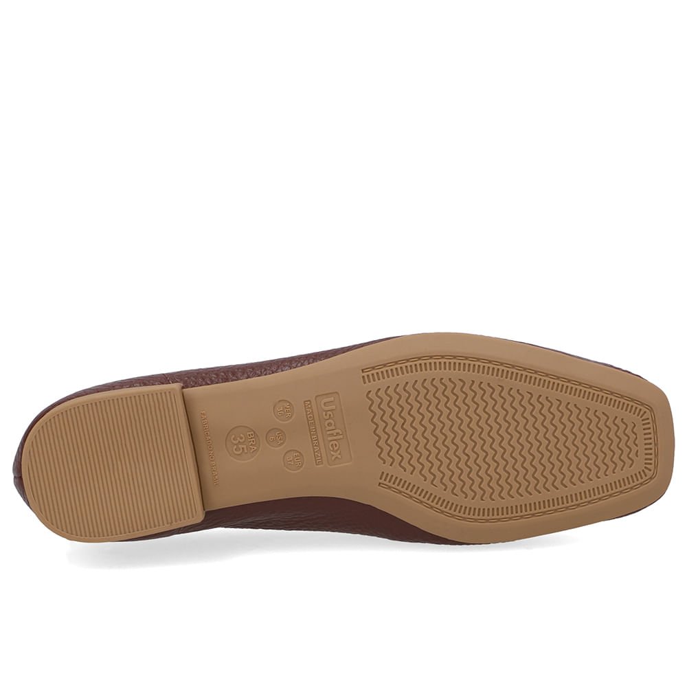 Loafer Couro Vermelho Básico Vinho 5