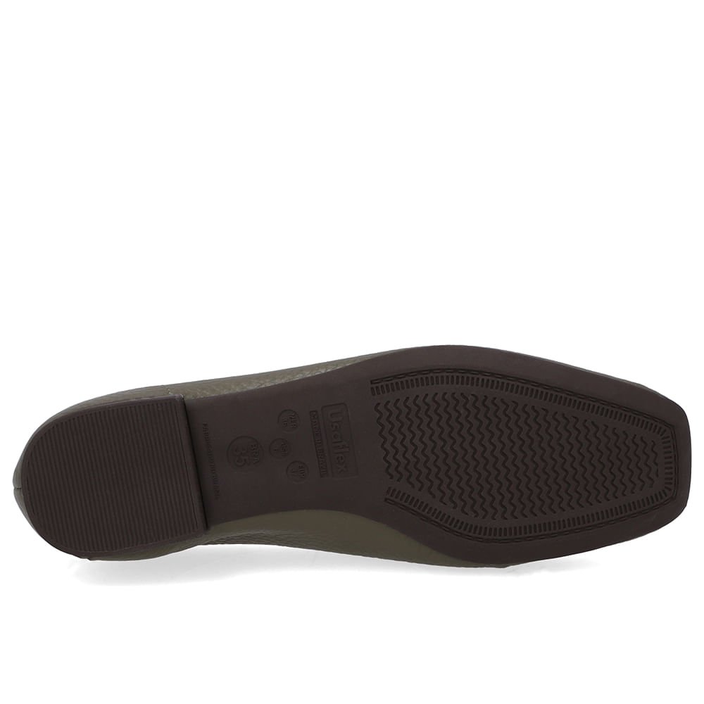 Loafer Couro Verde Enfeite Monograma Verde 5