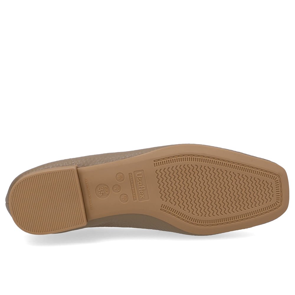 Loafer Couro Marrom Enfeite Monograma Marrom 5