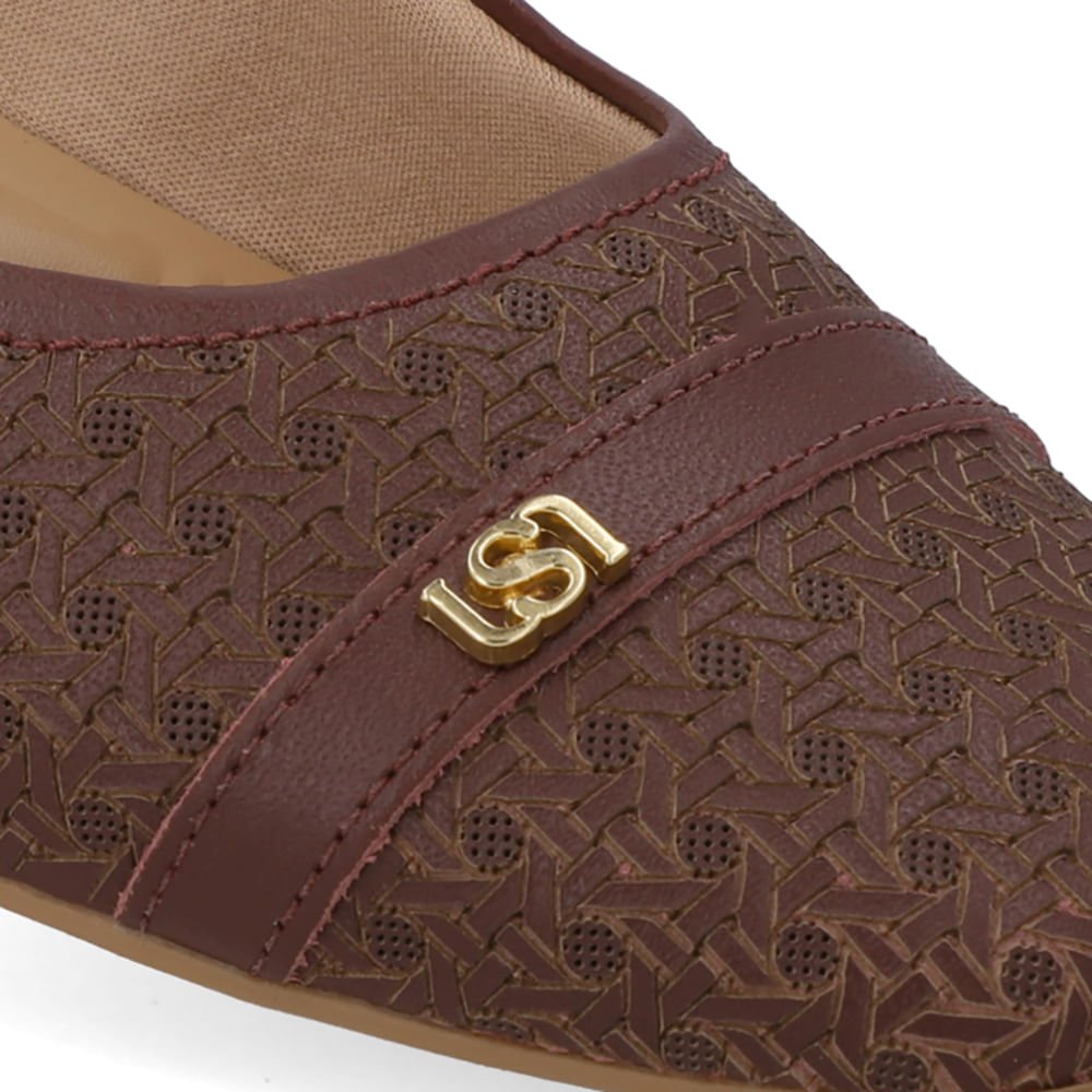 Sapatilha Vermelha Couro Laser Vinho 4