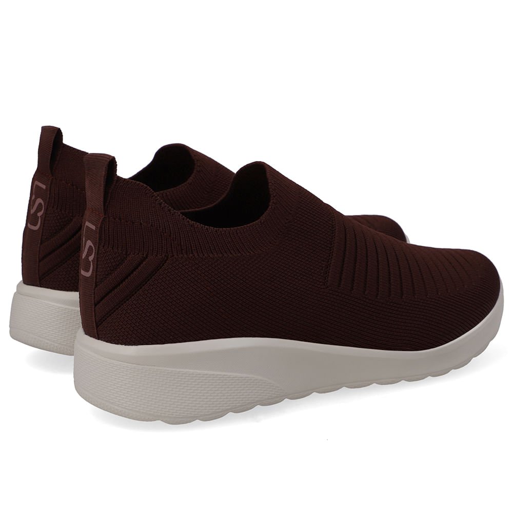 Tênis Slip On Tricot Vermelho Casual Vermelho 2