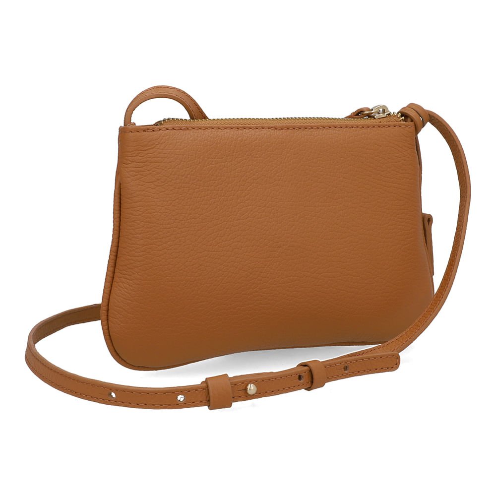 Bolsa Tiracolo Couro Marrom Charm Marrom 2
