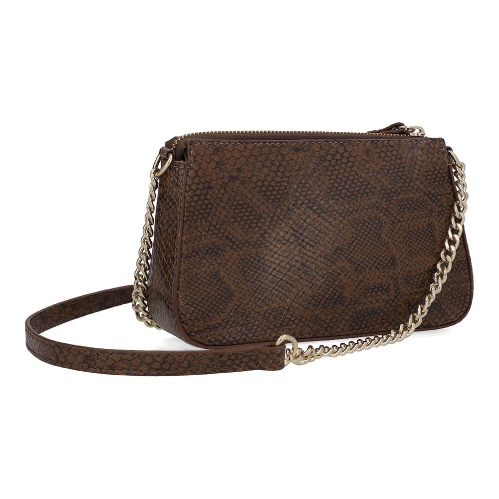 Bolsa Tiracolo Snake Marrom Marrom 2