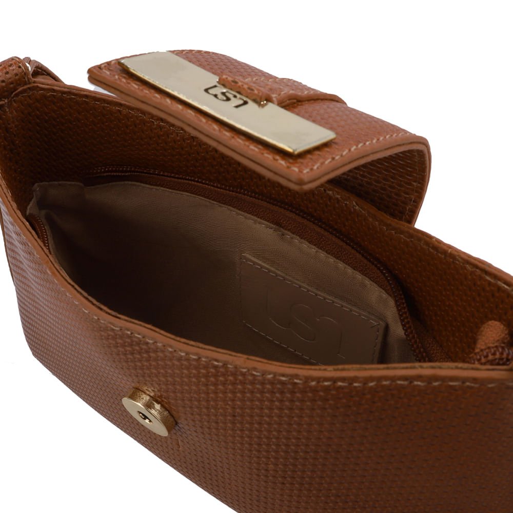 Bolsa Tiracolo Couro Marrom Marrom 3