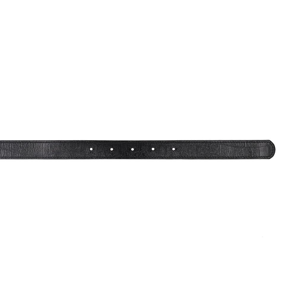 Cinto Couro Croco Preto Preto 3