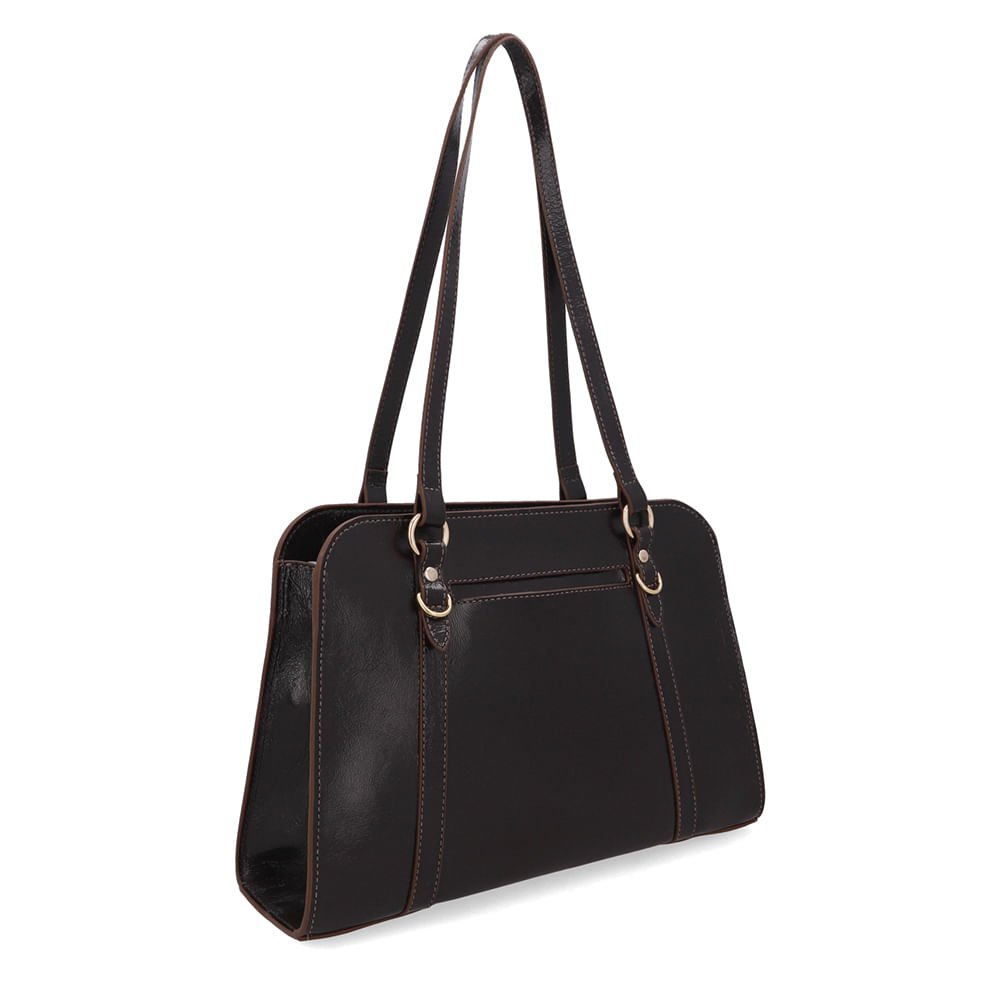 Bolsa Shopper Couro Marrom Pinhão Pinhão 2
