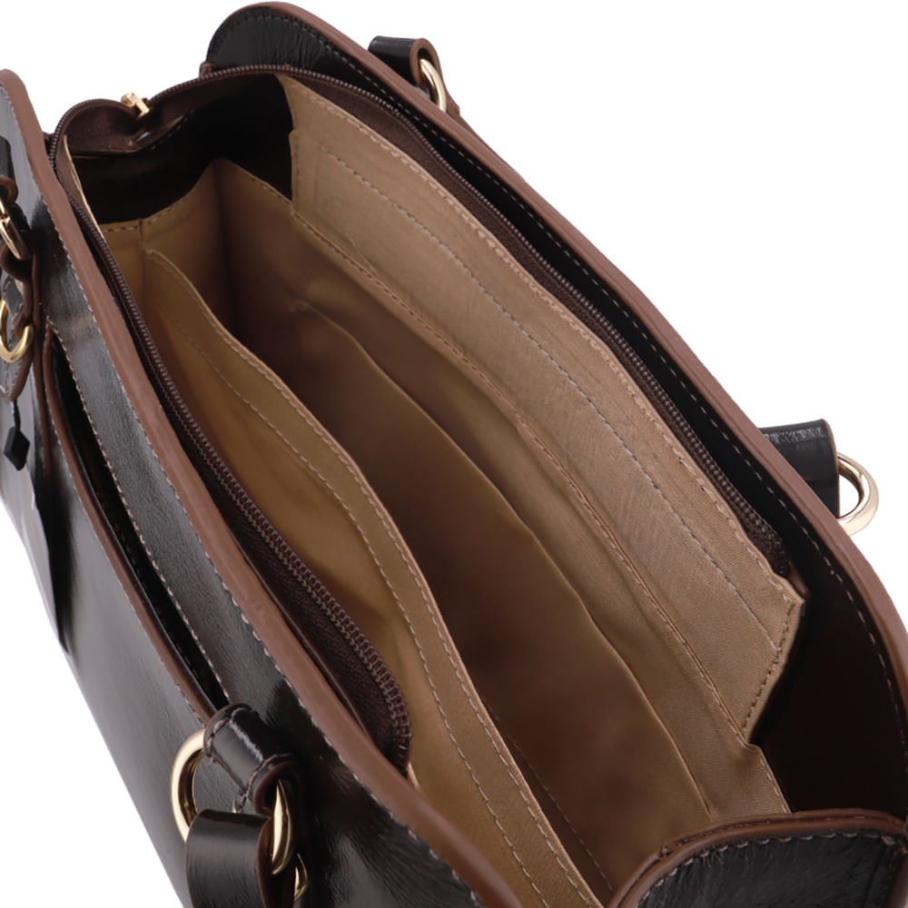 Bolsa Shopper Couro Marrom Pinhão Pinhão 3