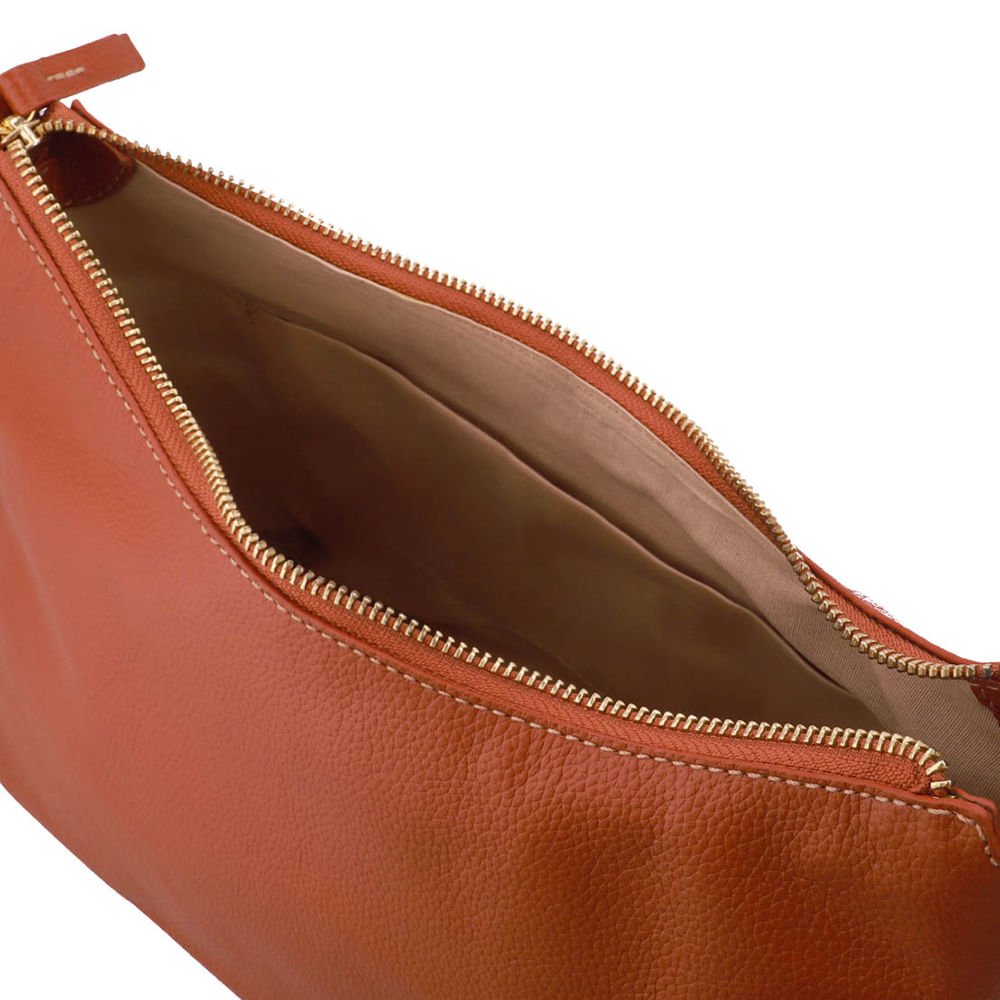 Bolsa Hobo Couro Marrom Marrom 4