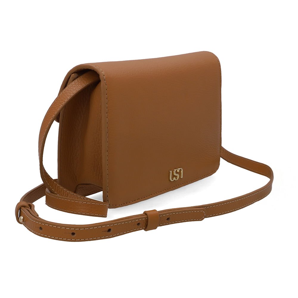 Bolsa Clutch Couro Marrom Top Marrom 2