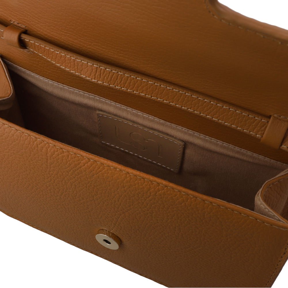 Bolsa Clutch Couro Marrom Top Marrom 3