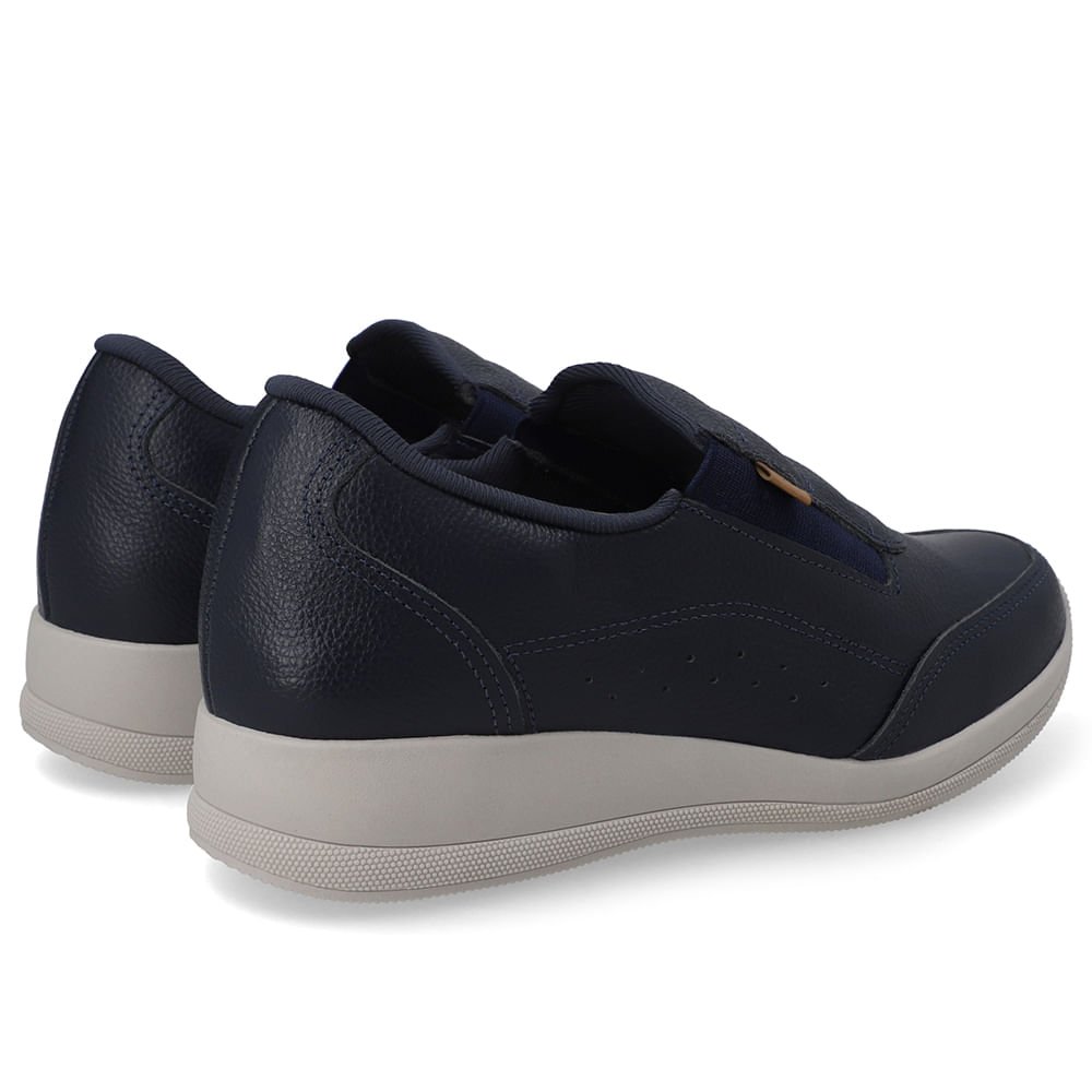 Tênis Couro Azul Matelassê Preto 3