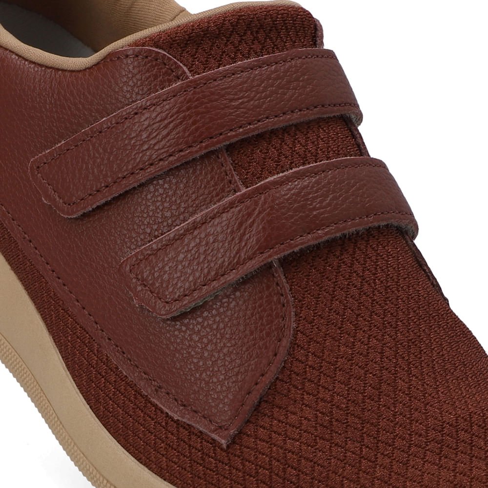 Tênis Tecido Vermelho Ajustes Fecho-Flex Vermelho 4