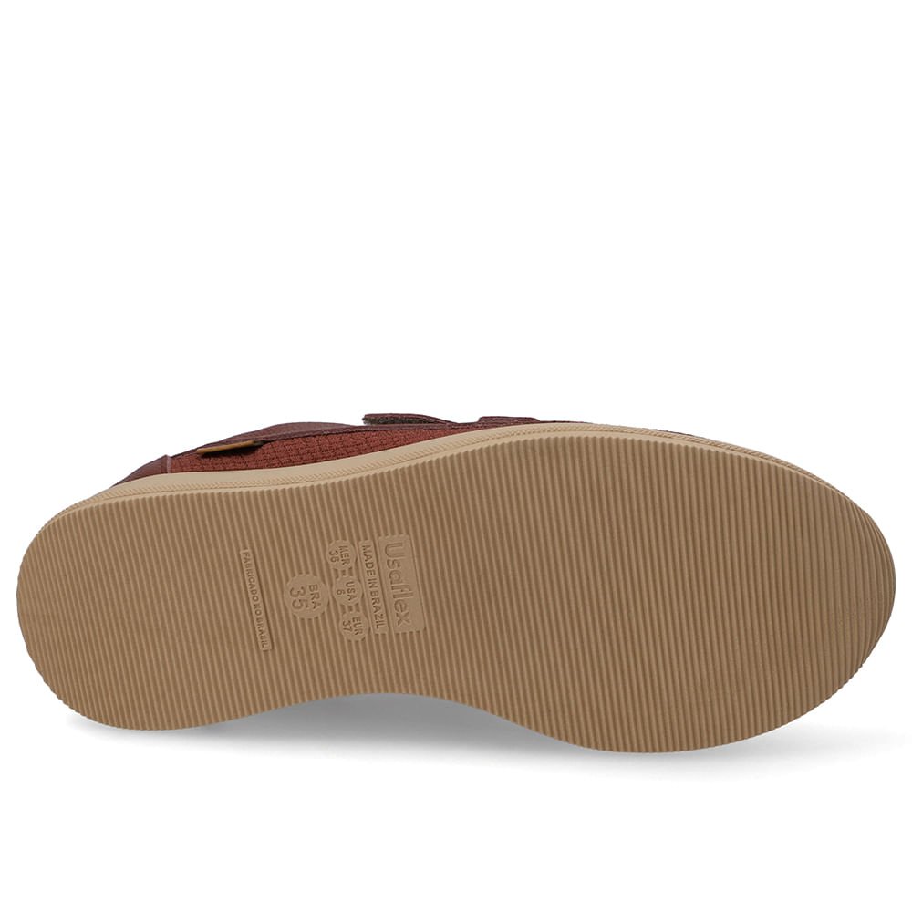 Tênis Tecido Vermelho Ajustes Fecho-Flex Vermelho 5